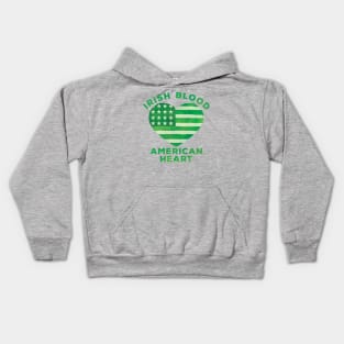 Irish Blood American Heart Kids Hoodie